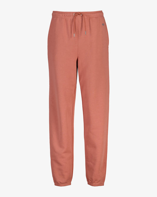 Spodnie dresowe damskie regular fit bordowe