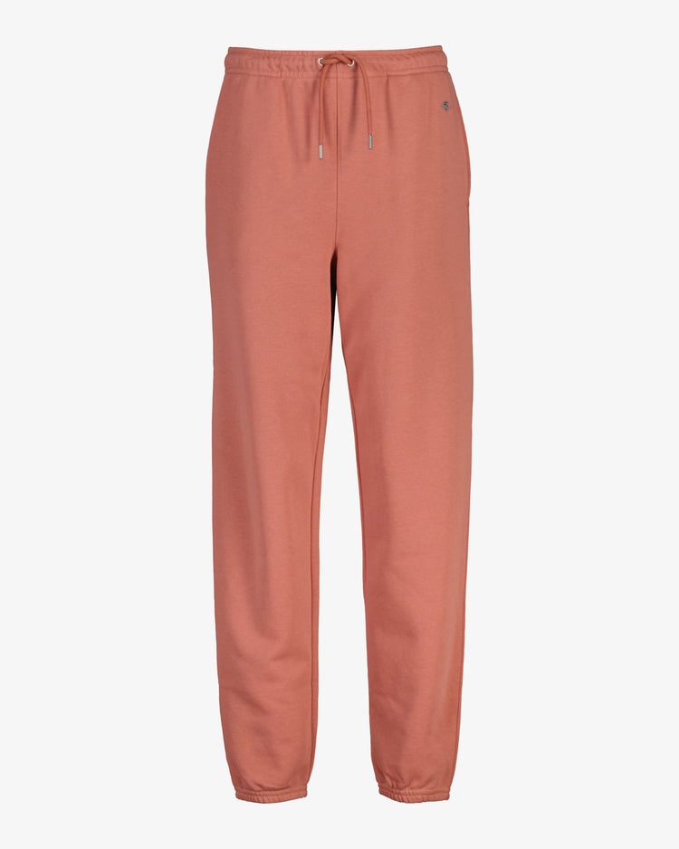 Spodnie dresowe damskie regular fit bordowe