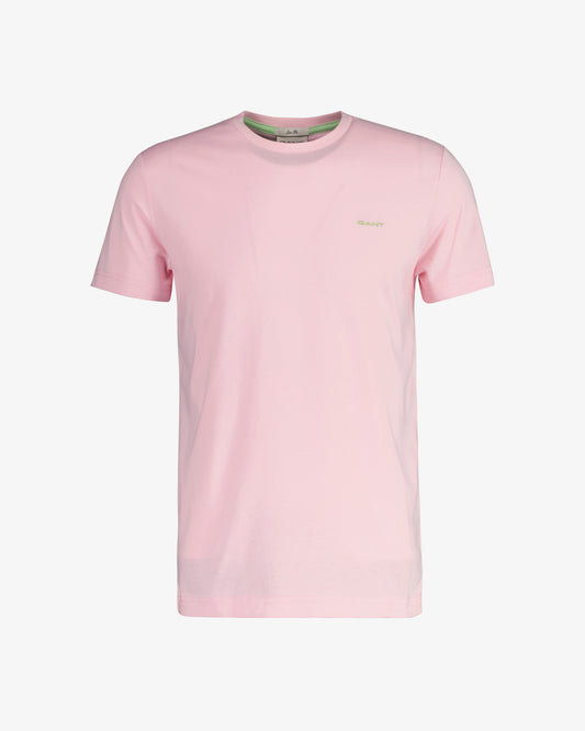 Koszulka męska z krótkim rękawem i okrągłym kołnierzykiem slim fit