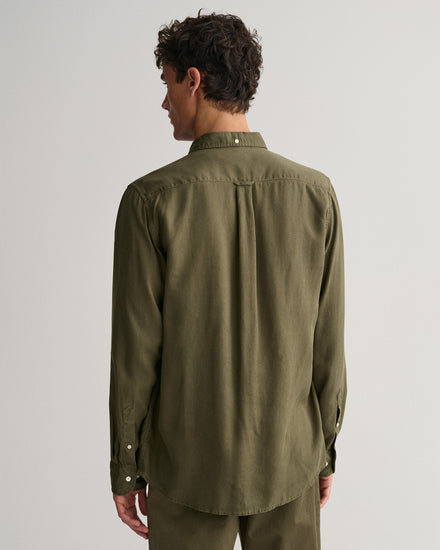 Męska zielona regular fit koszula