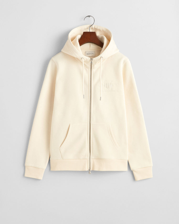 Bluza damska z zamkiem z nadrukiem z długim rękawem regular fit