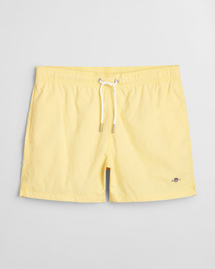 Szorty kąpielowe męskie regular fit żółte