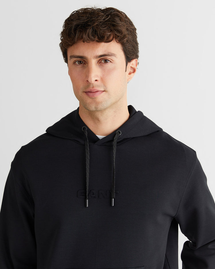 Bluza z kapturem z tłoczonym logo