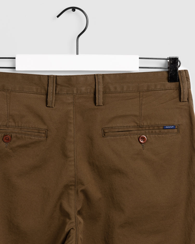 Męskie chinosy z diagonalu bawełnianego regular fit