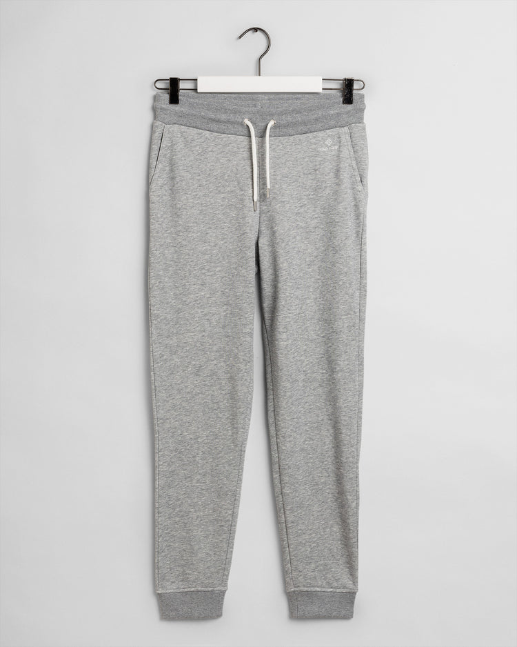 Spodnie dresowe damskie slim fit szare