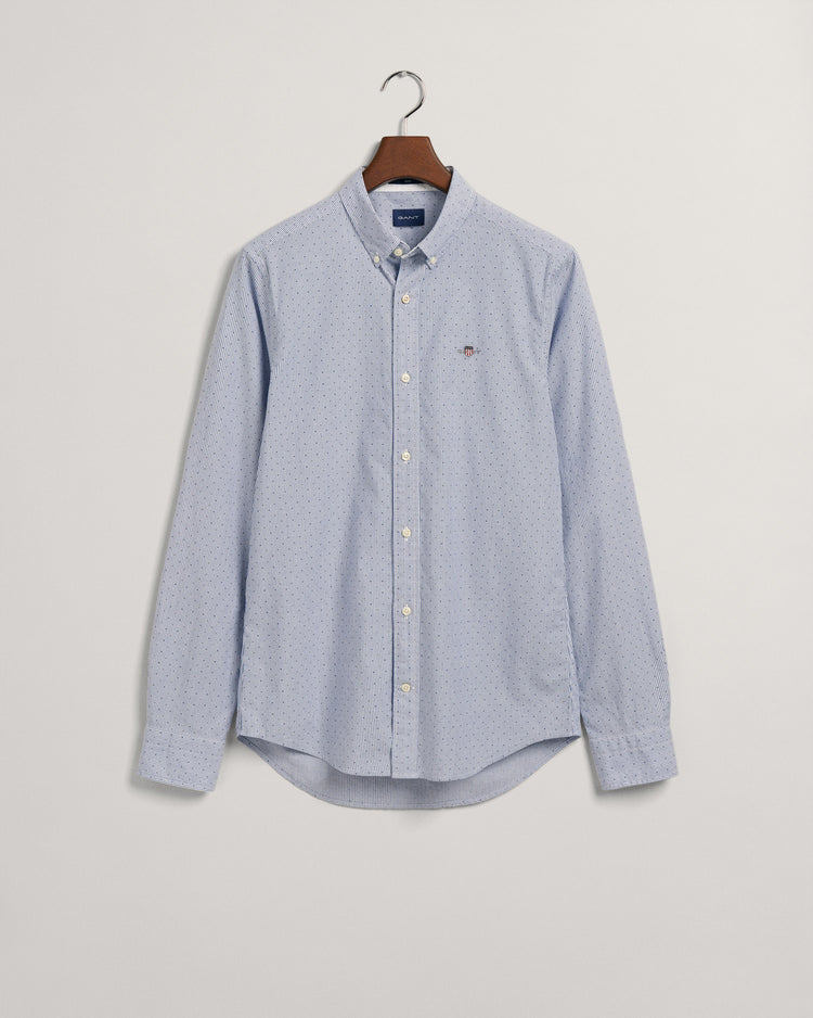 Koszula maklerka w kropki slim fit