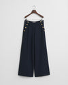 Spodnie damskie straight fit granatowe