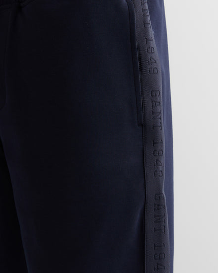 Szorty męskie z nadrukiem regular fit granatowe