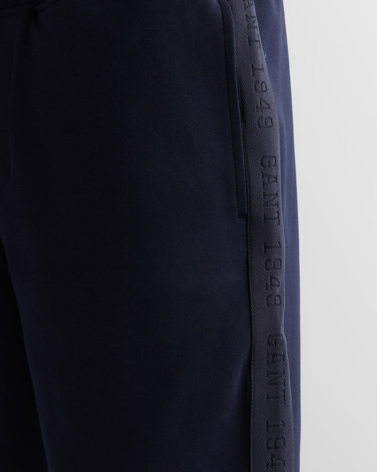 Szorty męskie z nadrukiem regular fit granatowe