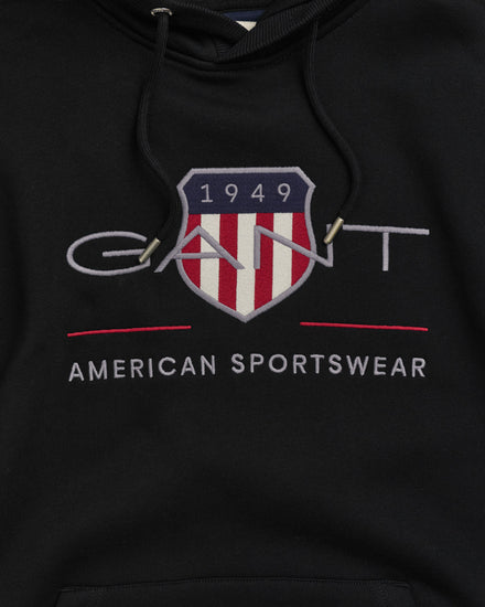 Bluza męska z kapturem regular fit czarna