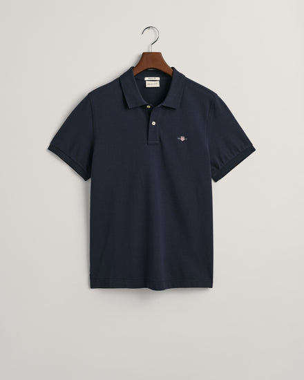 Koszulka polo męska regular fit granatowa