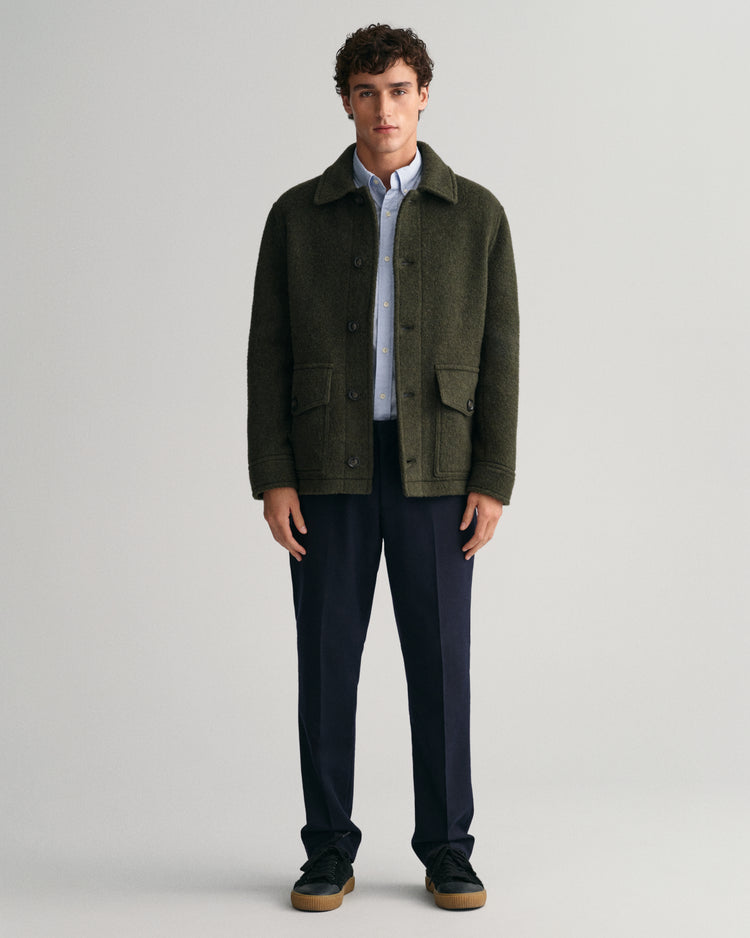 Bawełniana koszula męska z długim rękawem regular fit