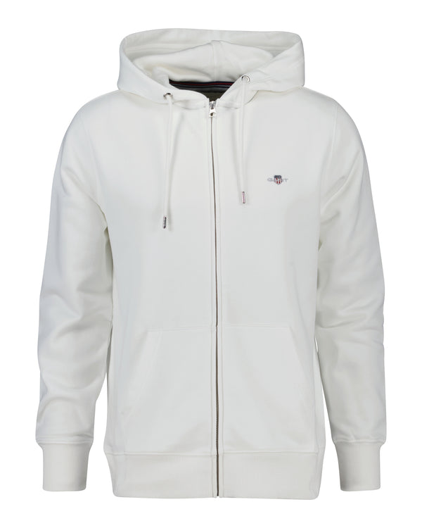 Bluza męska z kapturem regular fit biała