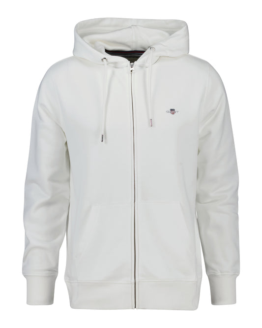 Bluza męska z kapturem regular fit biała