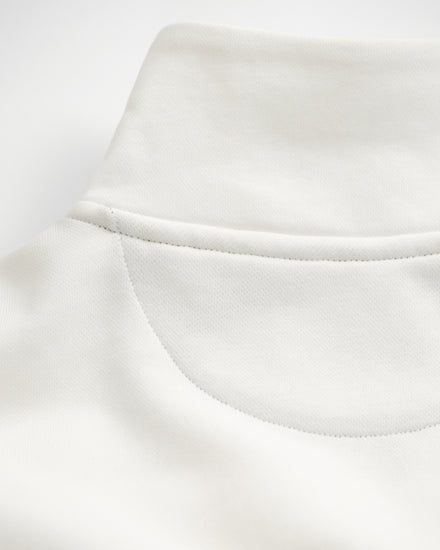Bluza Shield męska half zip regular fit kremowa