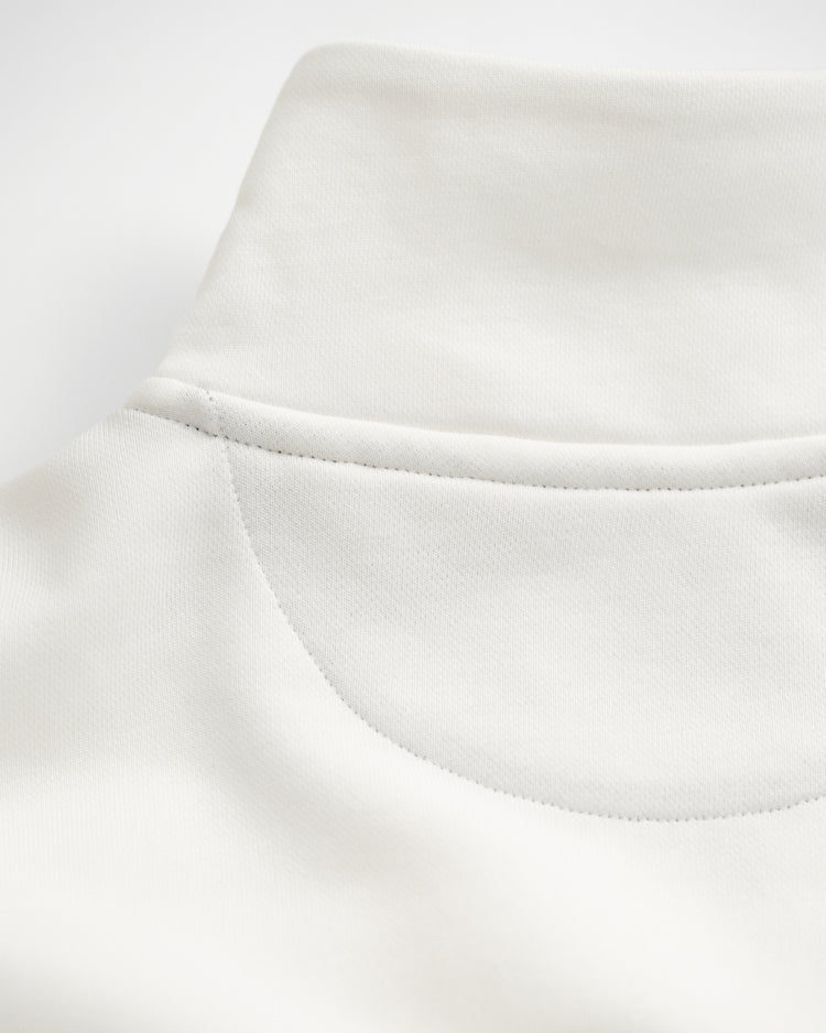 Bluza Shield męska half zip regular fit kremowa