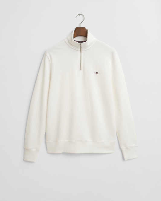 Bluza Shield męska half zip regular fit kremowa