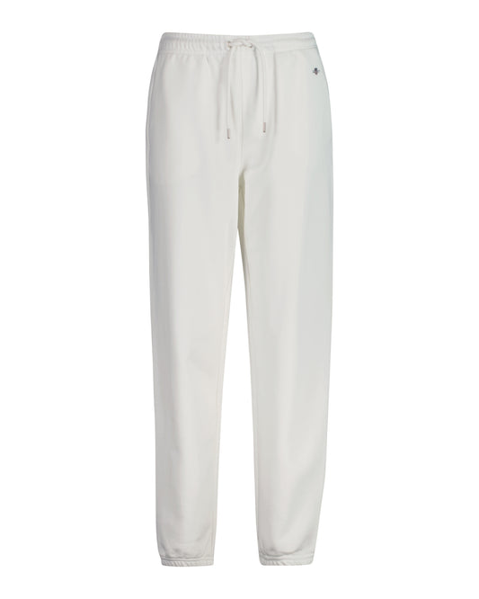 Spodnie damskie regular fit białe