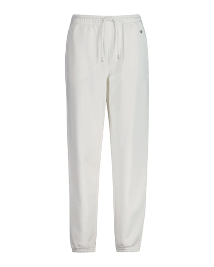 Spodnie damskie regular fit białe