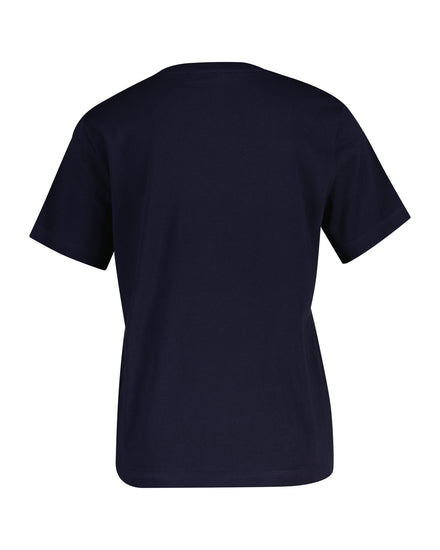 T-shirt damski z nadrukiem z okrągłym kołnierzykiem regular fit