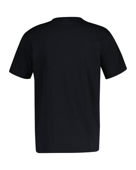 T-shirt męski z okrągłym kołnierzykiem regular fit czarny