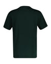 T-shirt męski z okrągłym kołnierzykiem regular fit zielony