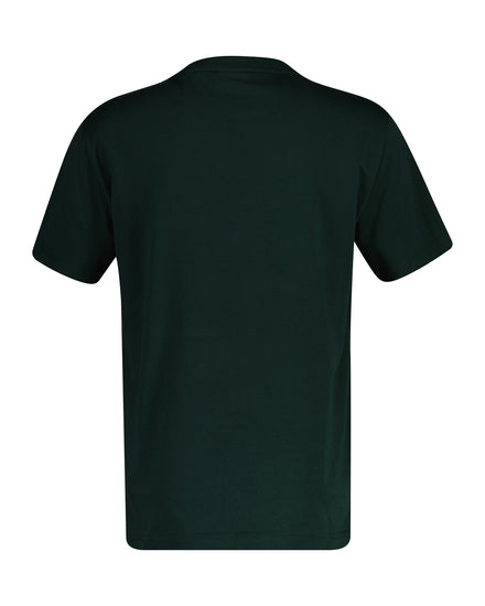 T-shirt męski z okrągłym kołnierzykiem regular fit zielony