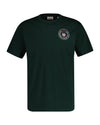 T-shirt męski z okrągłym kołnierzykiem regular fit zielony