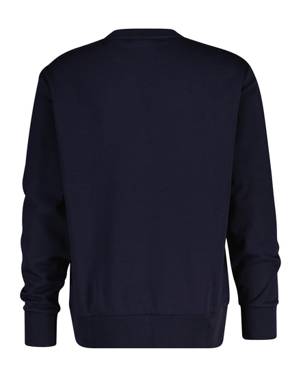 Bluza męska z nadrukiem regular fit granatowa