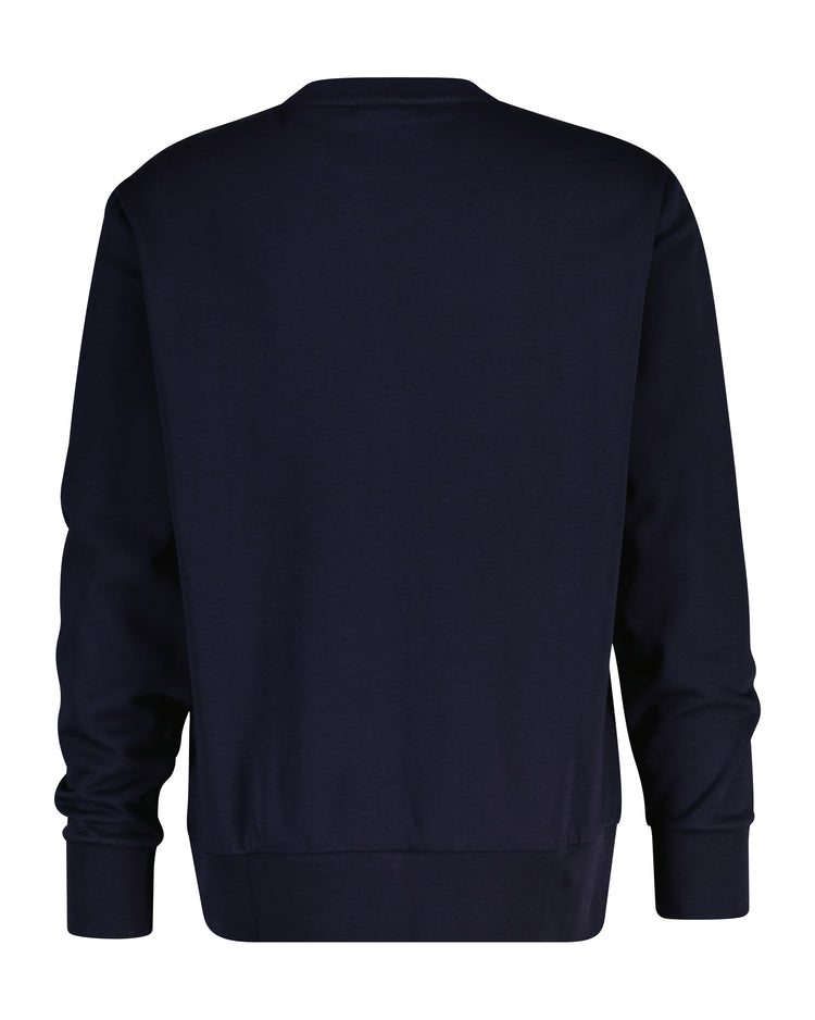 Bluza męska z nadrukiem regular fit granatowa