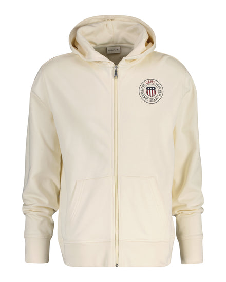 Bluza męska z kapturem regular fit biała