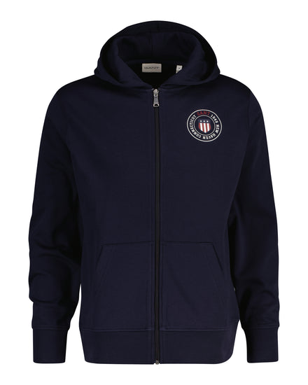 Bluza męska z kapturem regular fit granatowa