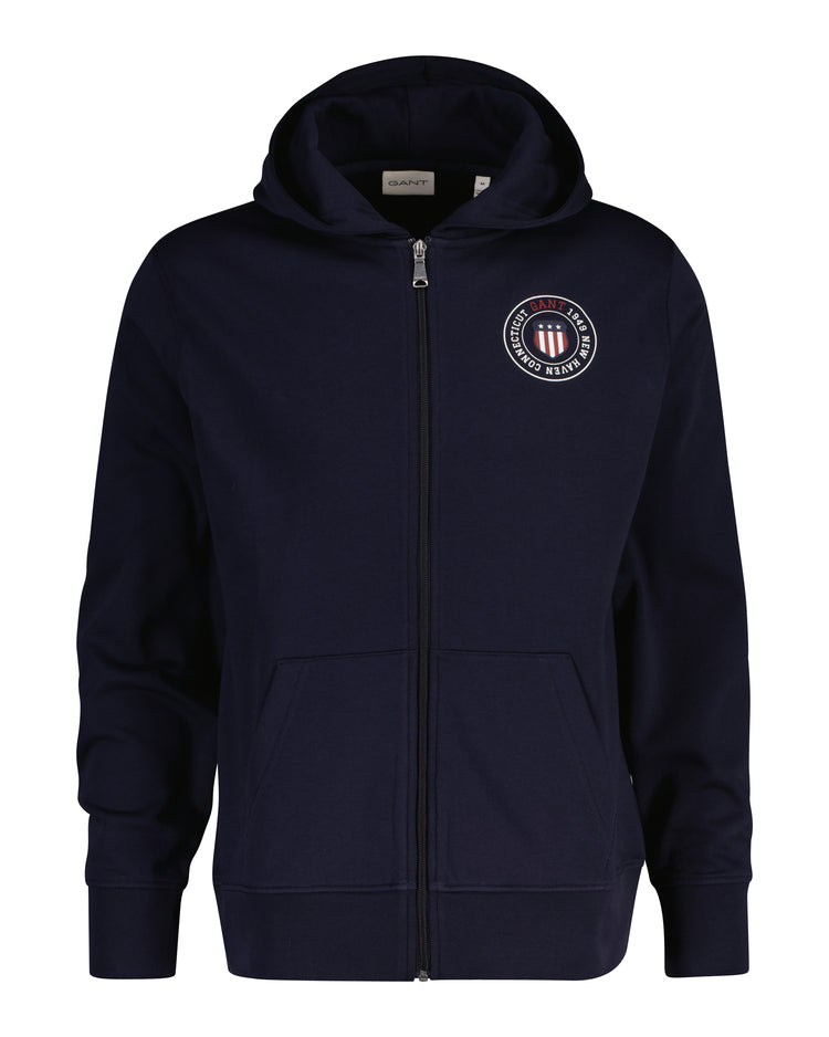 Bluza męska z kapturem regular fit granatowa