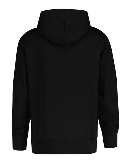 Bluza męska z kapturem z nadrukiem regular fit czarna