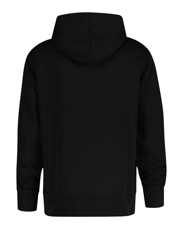Bluza męska z kapturem z nadrukiem regular fit czarna