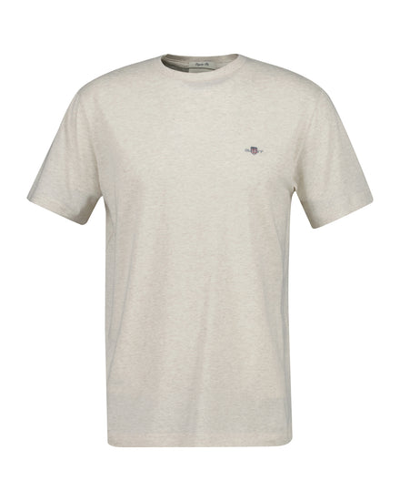 Bawełniana koszulka męska z nadrukiem okrągły dekolt regular fit