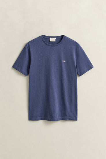 Bawełniany t-shirt męski z okrągłym dekoltem regular fit