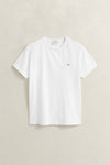Bawełniany t-shirt męski slim fit biały