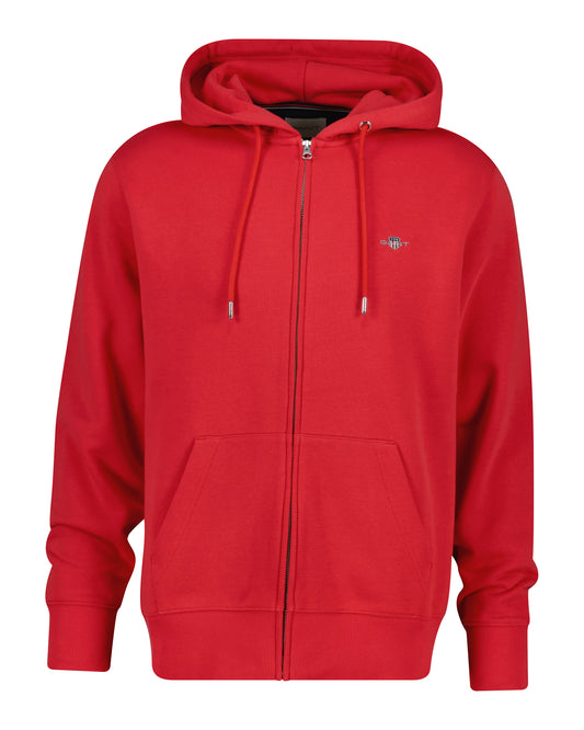 Bluza męska z kapturem regular fit czerwona