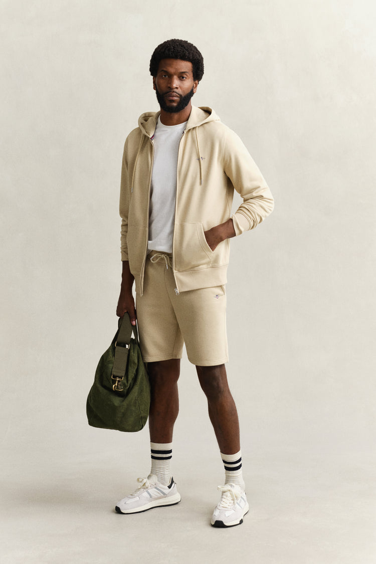 Szorty męskie regular fit beżowe