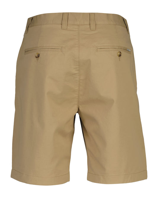 Bawełniane szorty męskie regular fit khaki