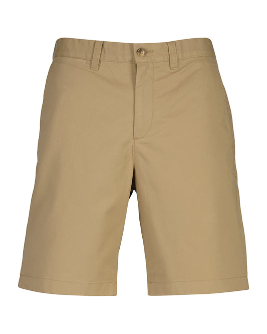 Bawełniane szorty męskie regular fit khaki
