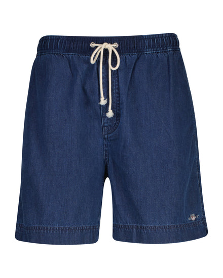 Bawełniane szorty męskie regular fit niebieskie