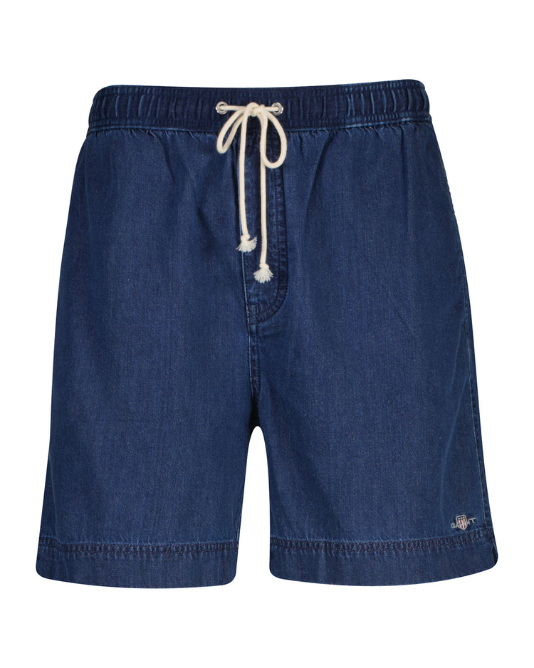 Bawełniane szorty męskie regular fit niebieskie