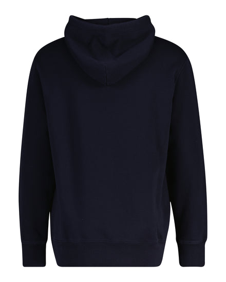 Bawełniana bluza męska z kapturem regular fit granatowa