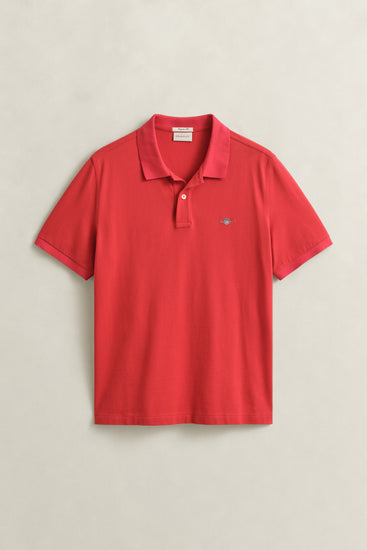 Bawełniane polo męskie z krótkim rękawem regular fit