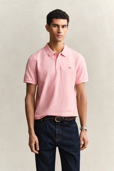 Bawełniana polo męska z krótkim rękawem regular fit