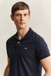 Bawełniana koszulka polo męska z krótkim rękawem slim fit