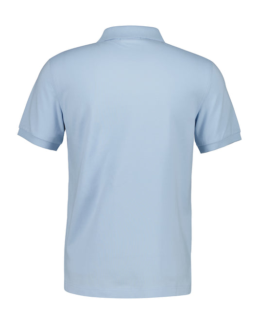 Bawełniana polo męska z kołnierzykiem polo z krótkim rękawem slim fit