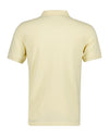 Bawełniane polo męskie z krótkim rękawem slim fit żółte